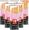 Acrylic Paint Brushes, 6 Packs/60 pcs Nylon Hair Paint Brush Set for All Purpose Oil Watercolor Painting Artist Professional Kits (Pink)
